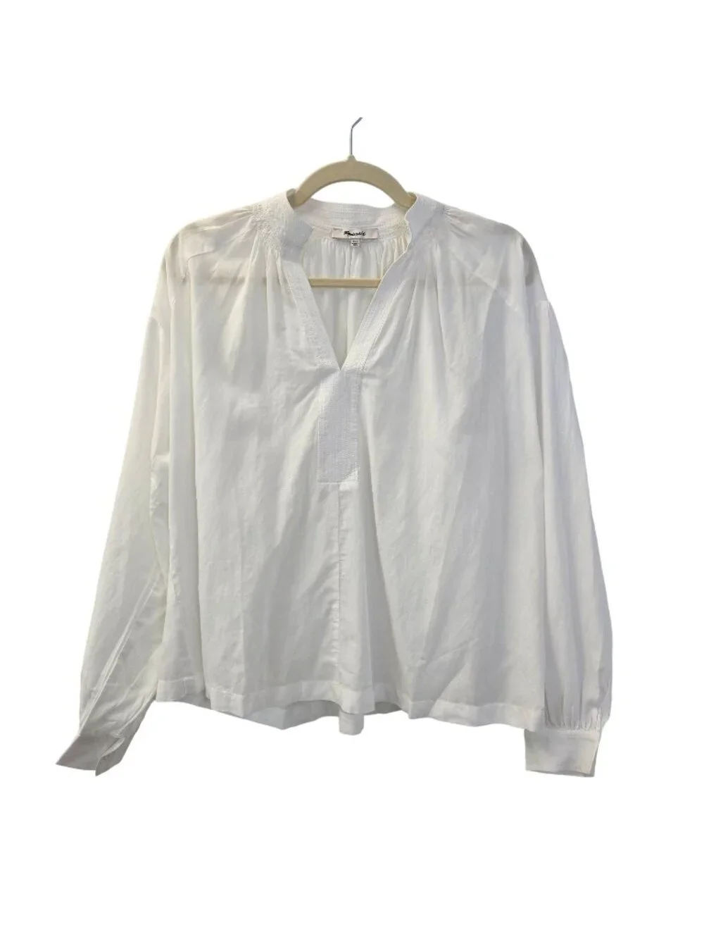 NWT Madewell Boho Shirred Oversized Popover Top Size XS
